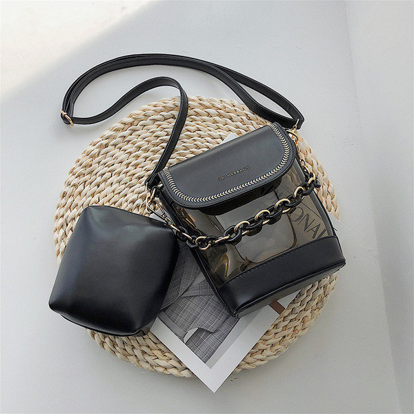 Stilīga sieviešu plecu soma no eko ādas un garu rokturi