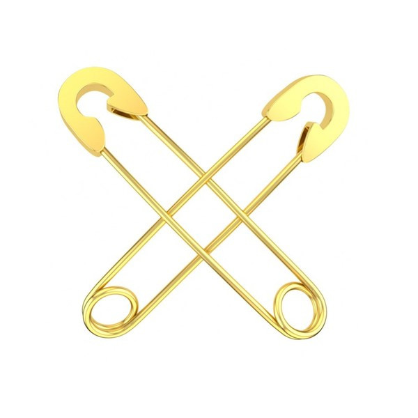 Sieviešu auskari piespraudītes formā