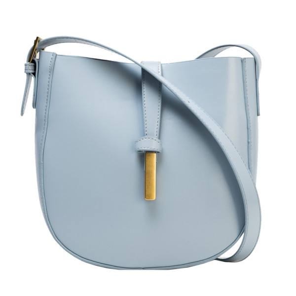 Modern női táska eco bőrből, sima modell, hosszú füllel