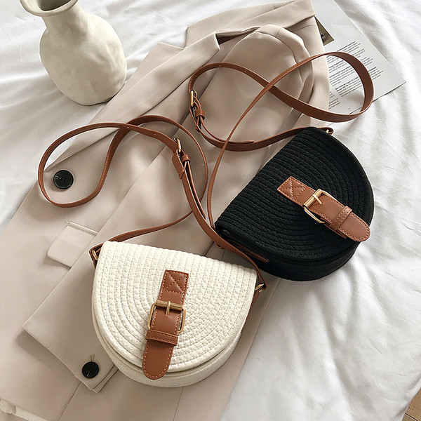 Modern női kerek táska hosszú füllel