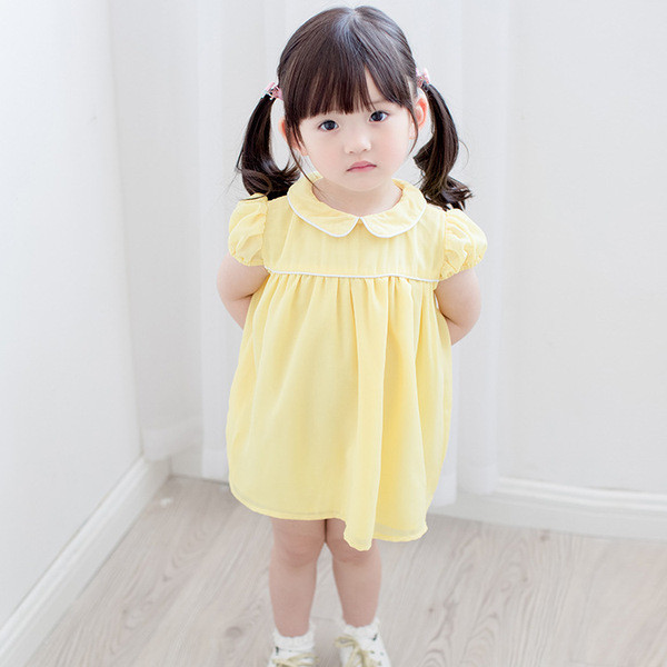 Alkalmi gyerekruha rövid ujjal és gallérral