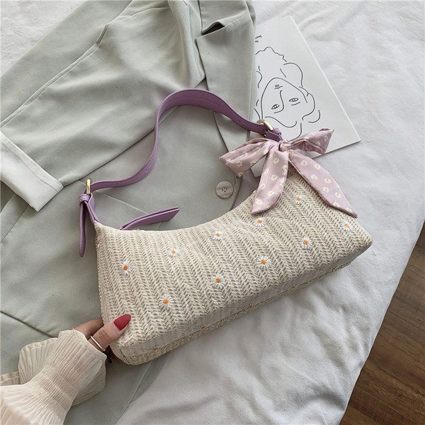 Női korszerű kötött válltáska