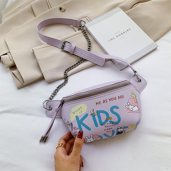 Női korszerű ökobőr táska feliratokkal