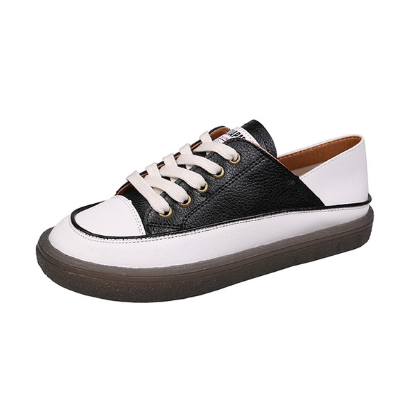 Öko bőrből készült, fűzős, alkalmi női sportcipő