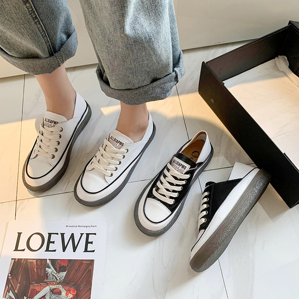 Öko bőrből készült, fűzős, alkalmi női sportcipő