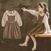 Παιδικό φόρεμα άνοιξη-φθινόπωρο σε ρετρό στιλ