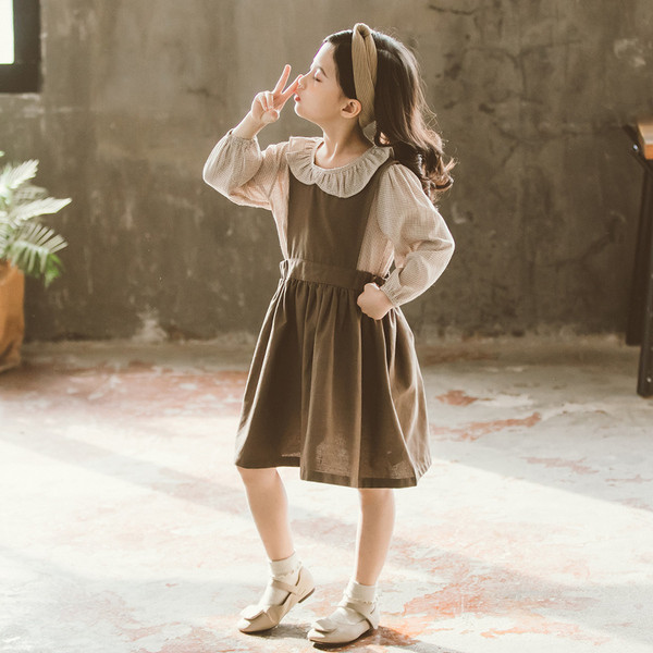 Tavaszi-őszi gyerekruha retro stílusban