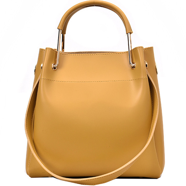 Ikdienas sieviešu somas vienkāršs modelis ar īsu un garu rokturi