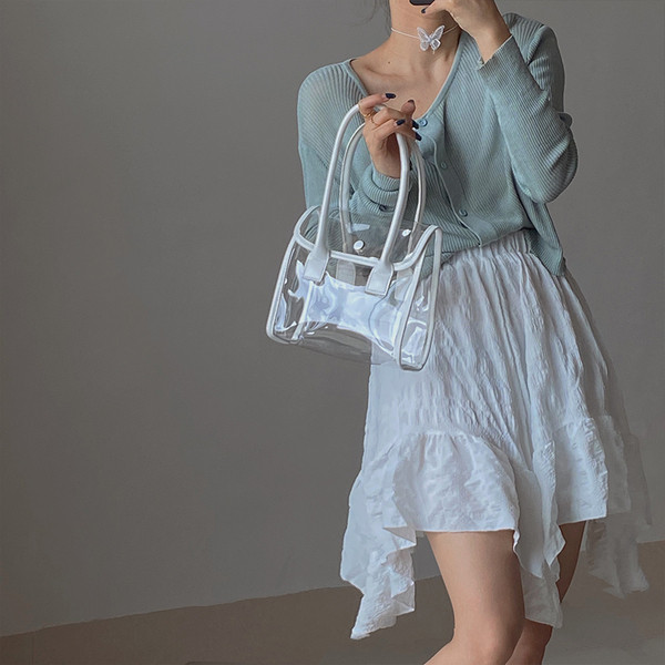 Aktuális női kézzel készített szilikon táska