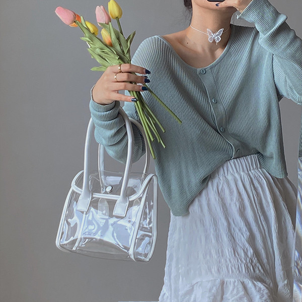 Aktuális női kézzel készített szilikon táska