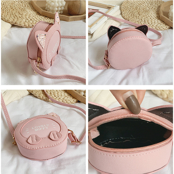 Gyermek korszerű kerek táska felirattal