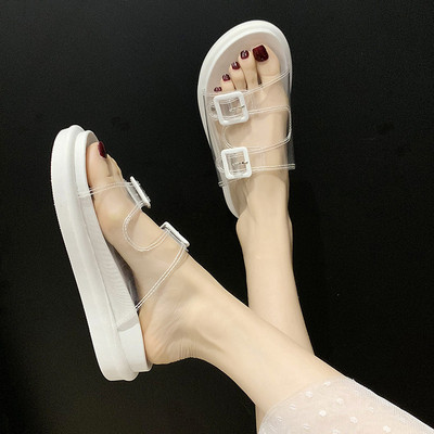 Női papucs szilikon pántokkal