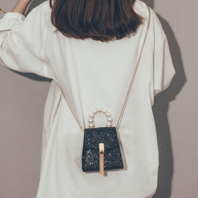 Modern csillogó női mini táska