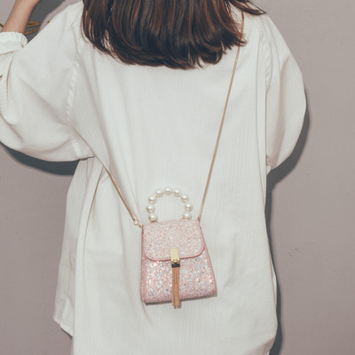 Modern csillogó női mini táska