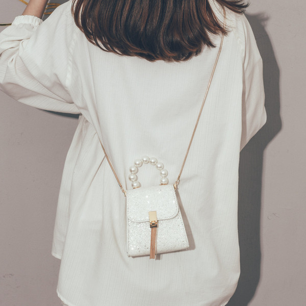 Modern csillogó női mini táska