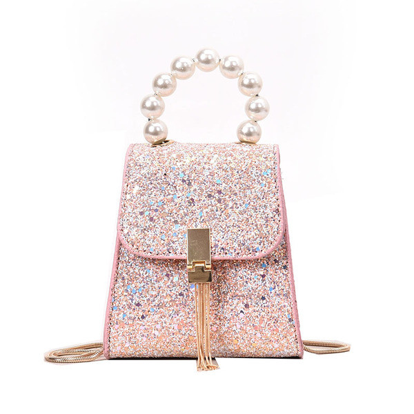 Modern csillogó női mini táska