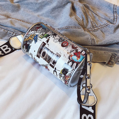 Női mindennapi táska kerek formájú vállra