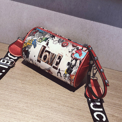 Női mindennapi táska kerek formájú vállra