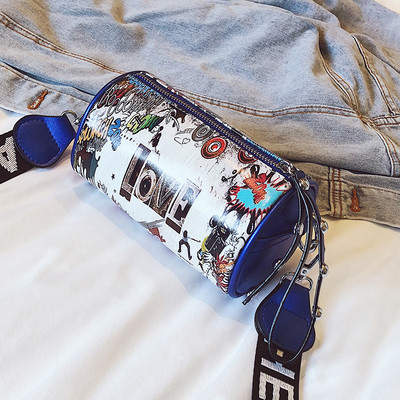 Női mindennapi táska kerek formájú vállra