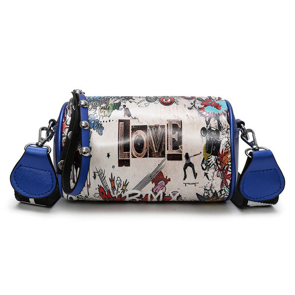 Női mindennapi táska kerek formájú vállra