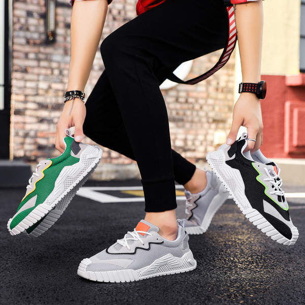 Férfi necces tornacipő fűzővel