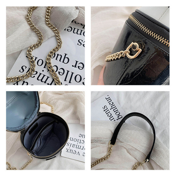 Aktuális női táska eko bőrből, cipzárral