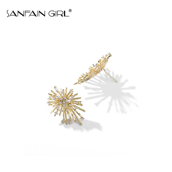 Modern női arany fülbevaló