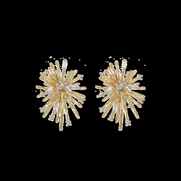 Modern női arany fülbevaló