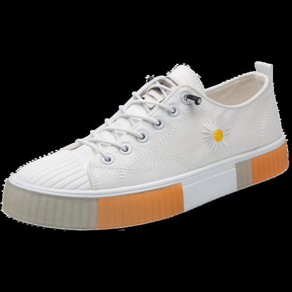 Modern férfi tornacipő hímzéssel és nyakkendővel