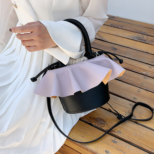 Női mindennapi kis fűzős táska