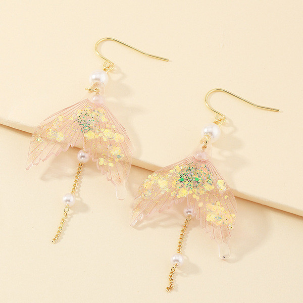 Alkalmi női fülbevaló farok alakú