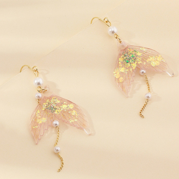 Alkalmi női fülbevaló farok alakú