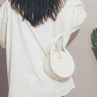 Alkalmi női kötött táska rövid és hosszú füllel