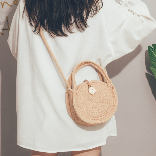 Alkalmi női kötött táska rövid és hosszú füllel