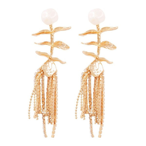 Lógó arany női fülbevaló