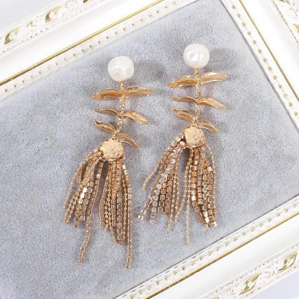 Lógó arany női fülbevaló