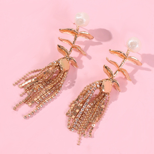 Lógó arany női fülbevaló