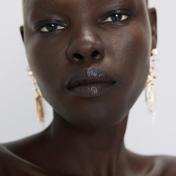 Lógó arany női fülbevaló