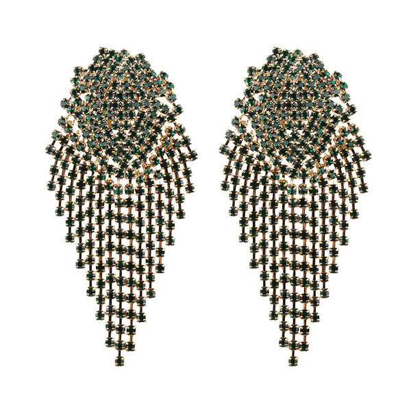 Nagy női fülbevaló kövekkel