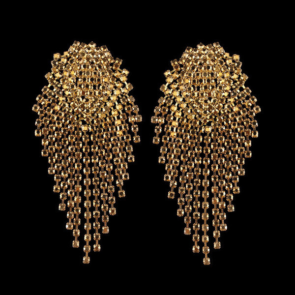 Nagy női fülbevaló kövekkel