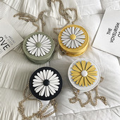 Öko bőrből készült női topikus kerek táska