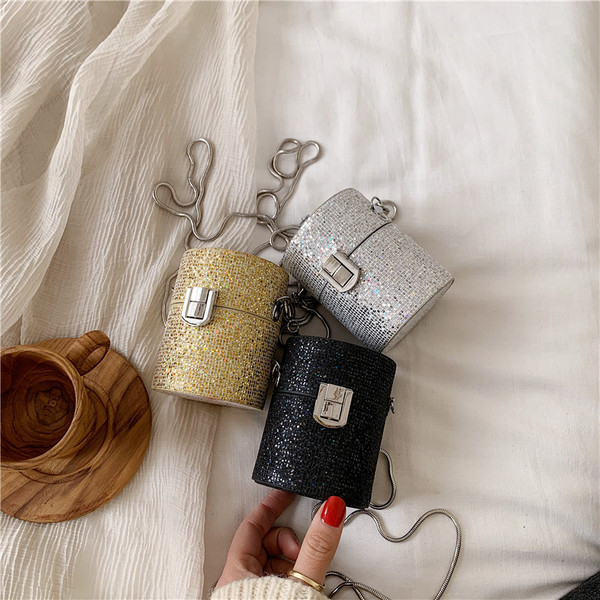 Modern női kerek mini válltáska