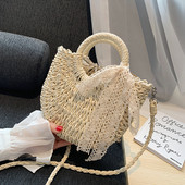 Női aktuális kötött táska rövid és hosszú füllel