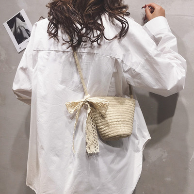 Női korszerű kötött táska sima modell