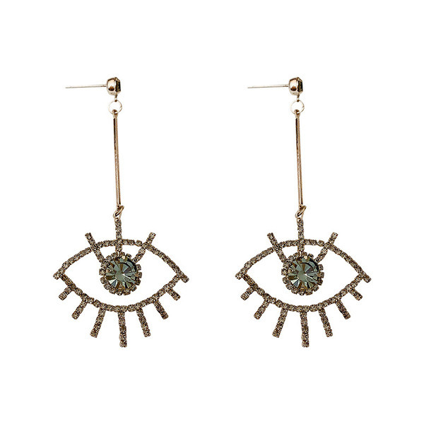 Karājoši sieviešu auskari acu formā