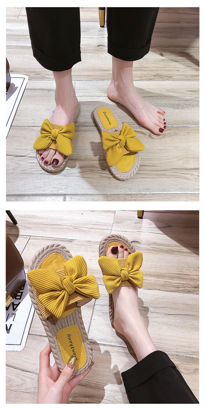 Strandhoz illő női papucs szövetszalaggal