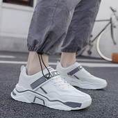 Vīriešu ikdienas kedas no eko ādas ar augstām zolēm