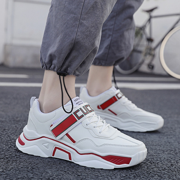 Vīriešu ikdienas kedas no eko ādas ar augstām zolēm