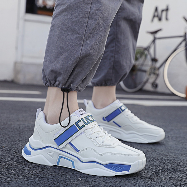 Vīriešu ikdienas kedas no eko ādas ar augstām zolēm