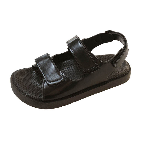 Női alkalmi bőr szandál tépőzárral